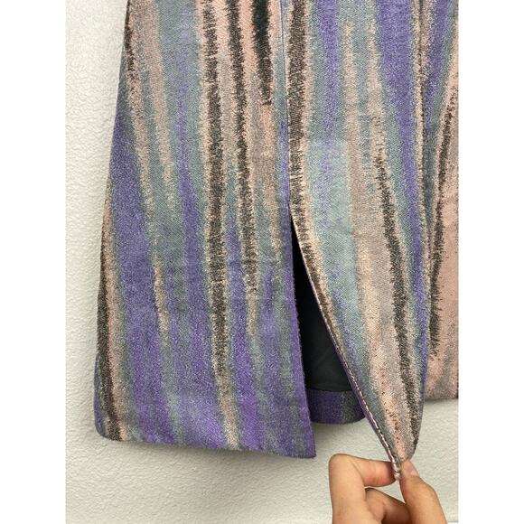 Prabal Gurung Dress Silk Lavender Fit Flare Sleeveless Knee Made in USA 6 Small - Picture 7 of 12